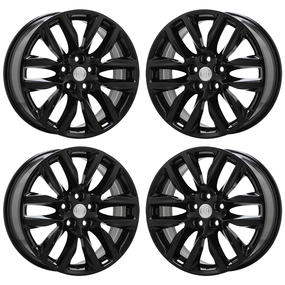 19" Buick Envision Gloss Black wheels rims Factory OEM set 4152